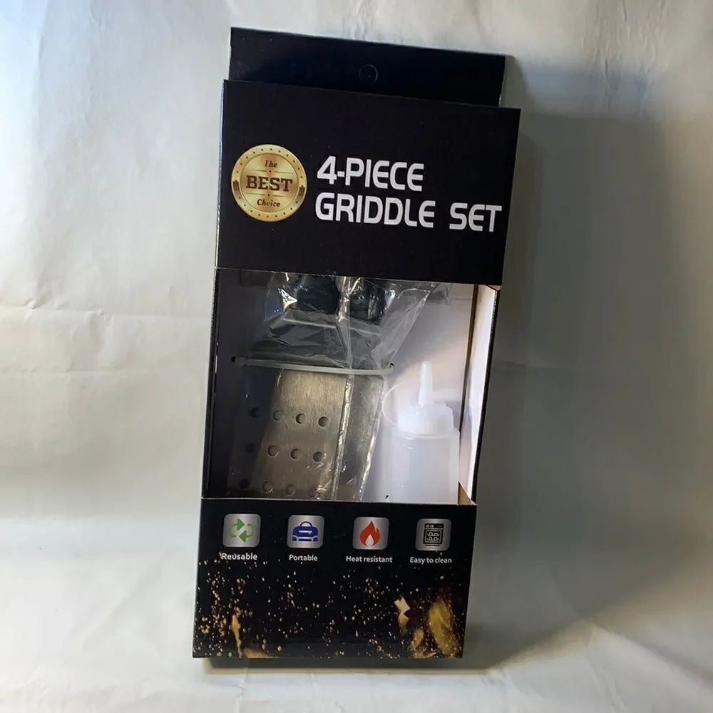 Stainless Steel Griddle Scraper Spatula Bottle